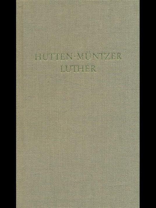 Hutten muntzer luther - copertina