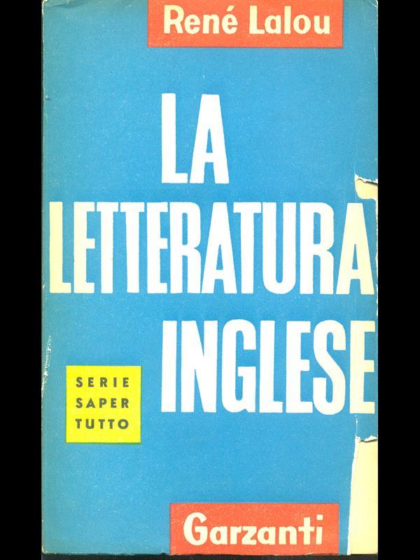 La letteratura inglese