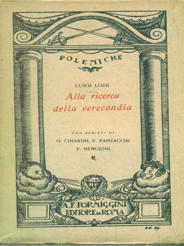Alla ricerca della verecondia
