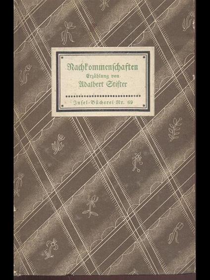 Machfommenrchaften - Adalbert Stifter - copertina