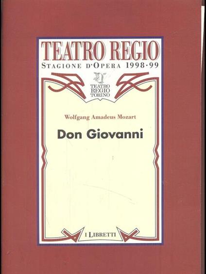 Don Giovanni - Wolfgang Amadeus Mozart - copertina