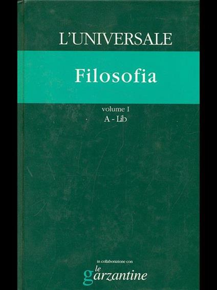 L' Universale: Filosofia - copertina