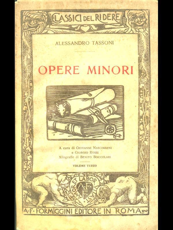 Opere minori. Vol. 3