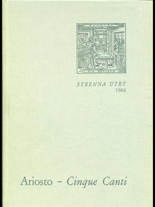 Cinque Canti - Ludovico Ariosto - copertina