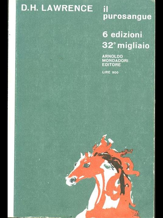 Il purosangue - David Herbert Lawrence - copertina
