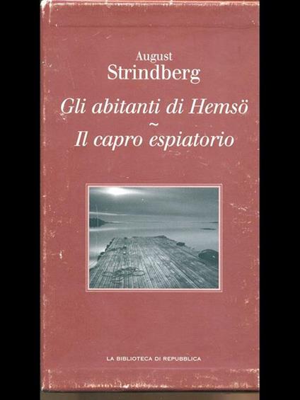 Gli abitanti di Hemso. Il capro espiatorio - August Strindberg - copertina