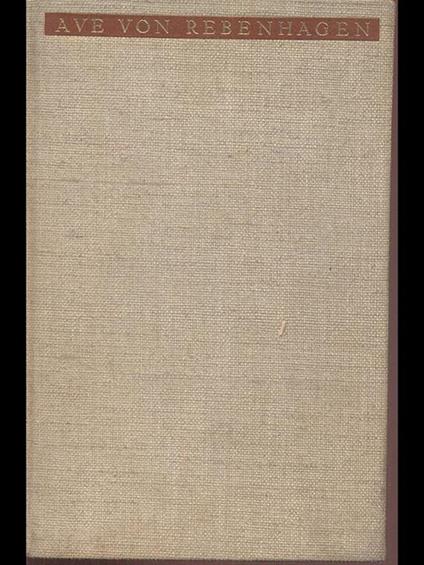 Ave von Rebenhagen - Ruth Schaumann - copertina