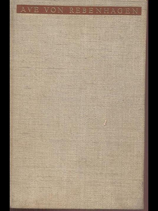 Ave von Rebenhagen - Ruth Schaumann - copertina