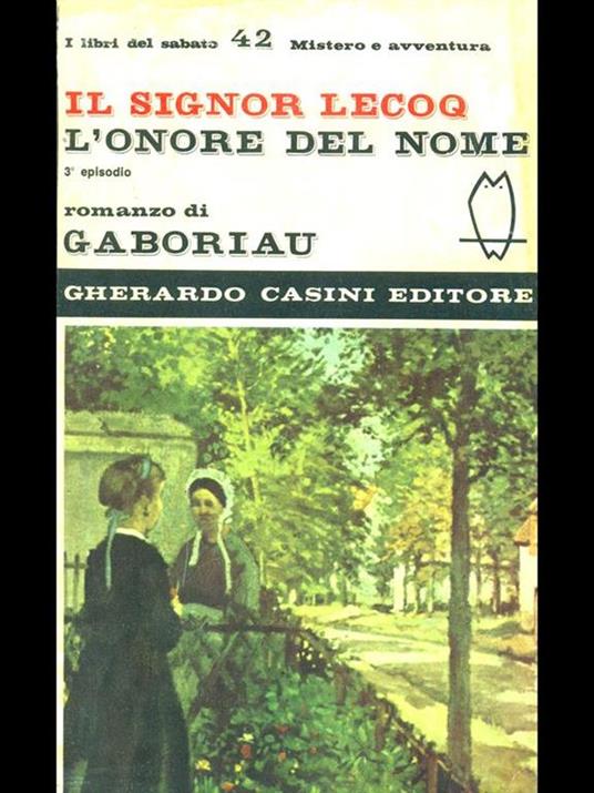 Il signore Lecoq. L'onore del nome III episodio - copertina