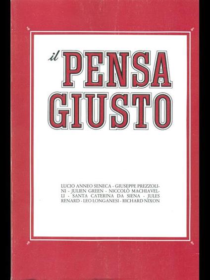 Il pensa giusto - copertina