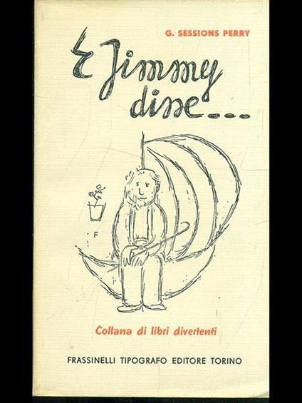 E Jimmy disse - copertina