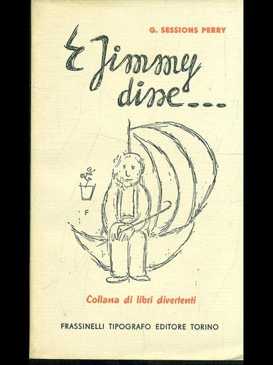 E Jimmy disse - copertina