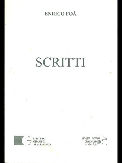 Scritti - copertina