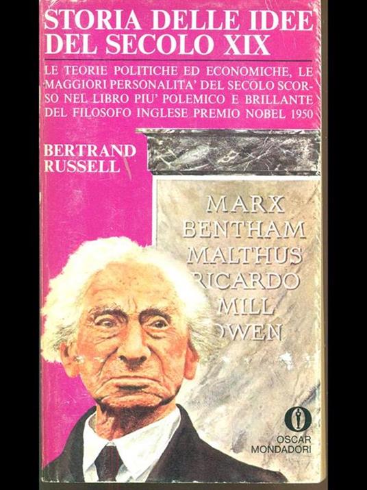 Storia delle idee del secolo XIX - Bertrand Russell - copertina