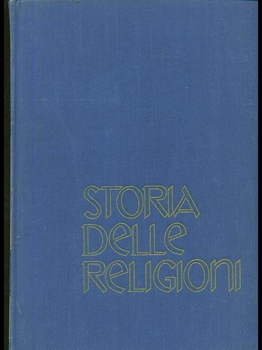 Storia delle religioni - Tacchi Venturi - copertina