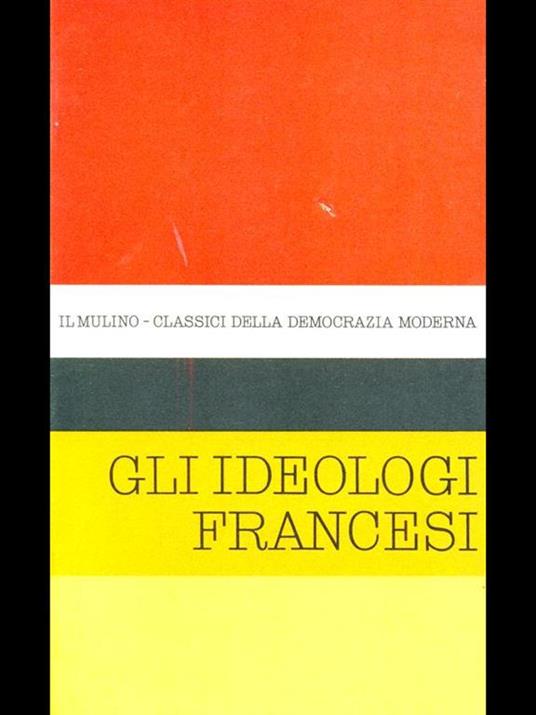 Gli ideologi francesi - copertina