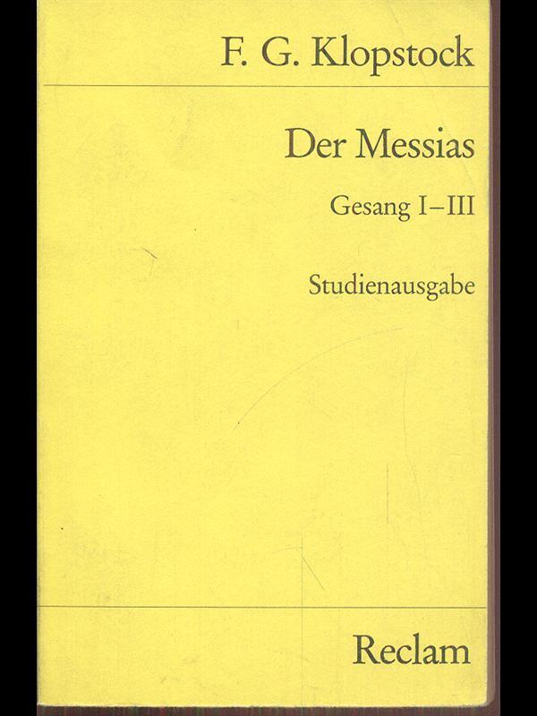 Der Messias-Gesang I-III