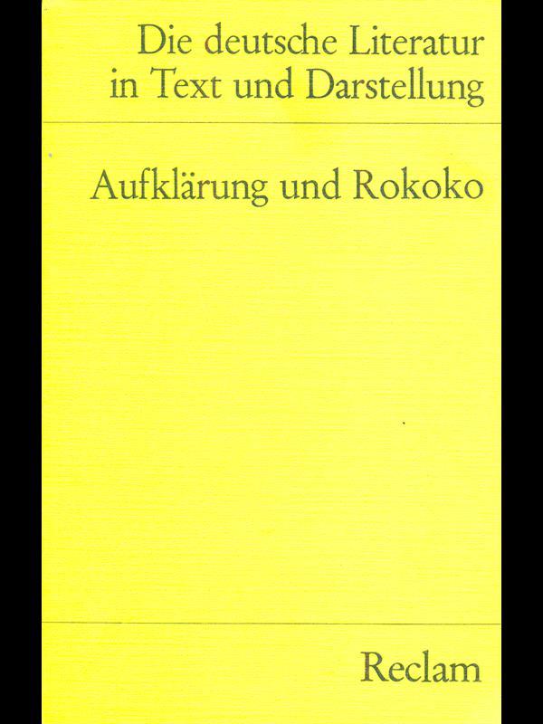 Aufklarung und Rokoko