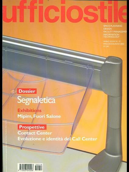 Ufficio Stile n. 19/maggio-giugno 2003 - copertina