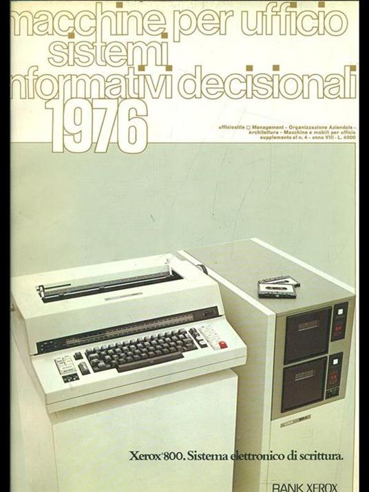 Macchine per ufficio sistemi informativi decisionali1976 - copertina