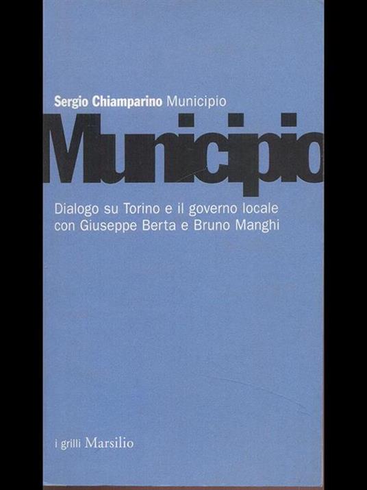 Municipio - Sergio Chiamparino - copertina