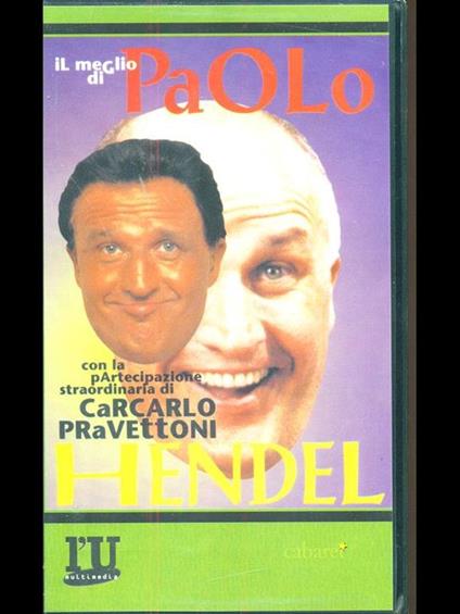 Il meglio di Paolo Hendel. VHS - copertina