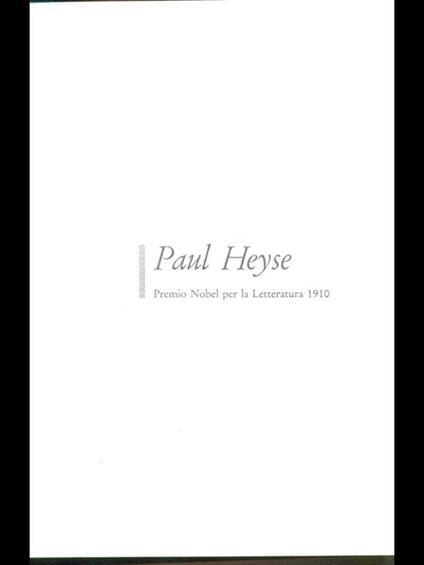 Novelle - Paul von Heyse - copertina