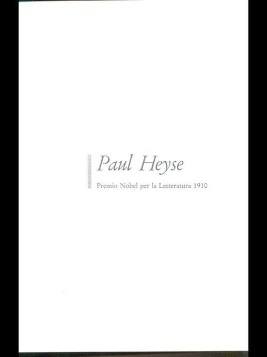 Novelle - Paul von Heyse - copertina
