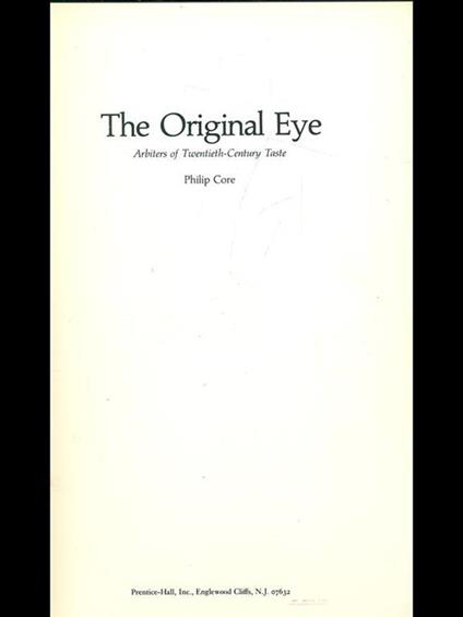 The original eye - Philip Core - copertina