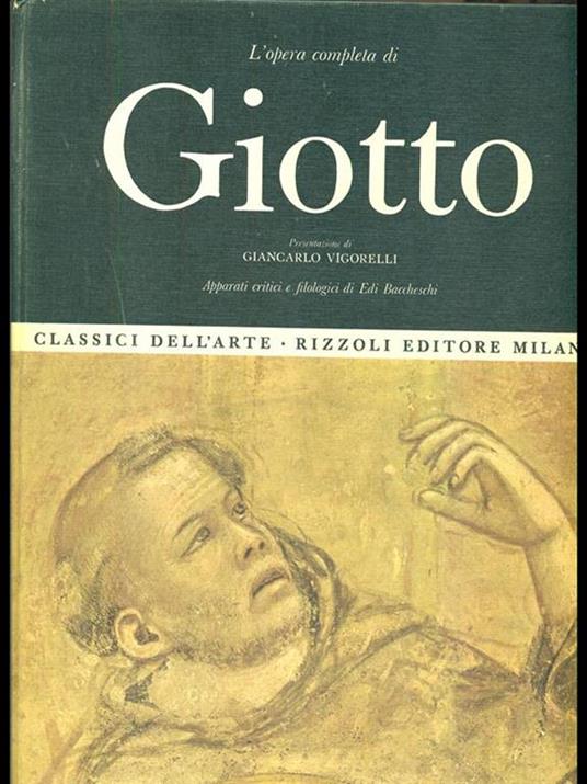 L' opera completa di Giotto - Giancarlo Vigorelli - copertina