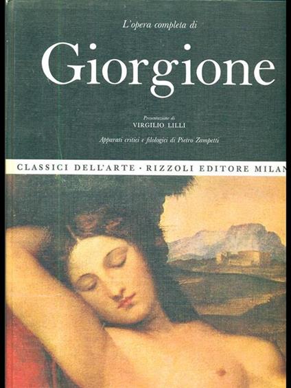 L' opera completa di Giorgione - Virgilio Lilli - copertina