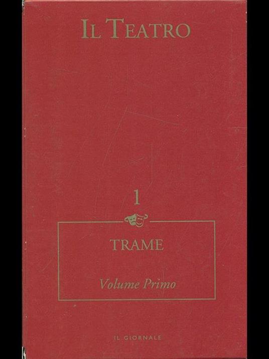Trame. Volumo primo - copertina