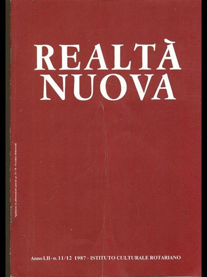 Realtà nuova n. 11-12/1987 - copertina