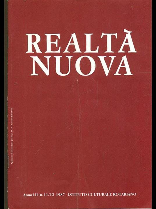 Realtà nuova n. 11-12/1987 - copertina