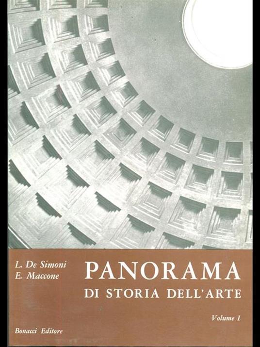 Panorama di storia dell'arte I - copertina