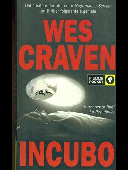Incubo - Wes Craven - copertina