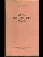 Opera quindicesima: poesie