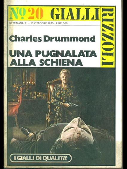 Una pugnalata alla schiena - copertina