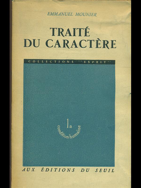 Traité du caractere