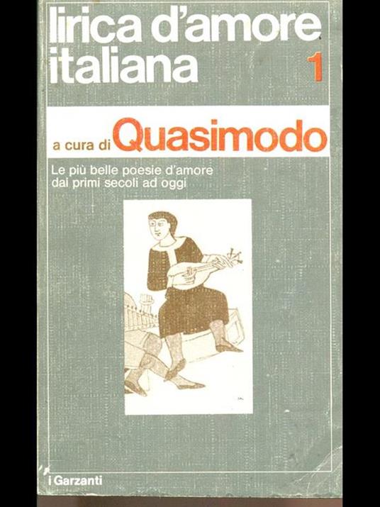 Lirica d'amore italiana 1 - Salvatore Quasimodo - copertina