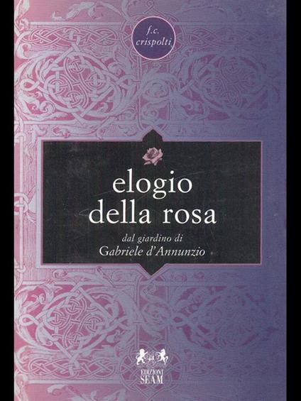 Elogio della rosa - copertina