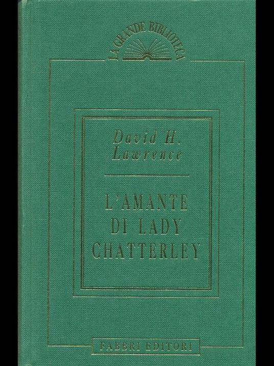 L' amante di Lady Chatterley - David Herbert Lawrence - copertina