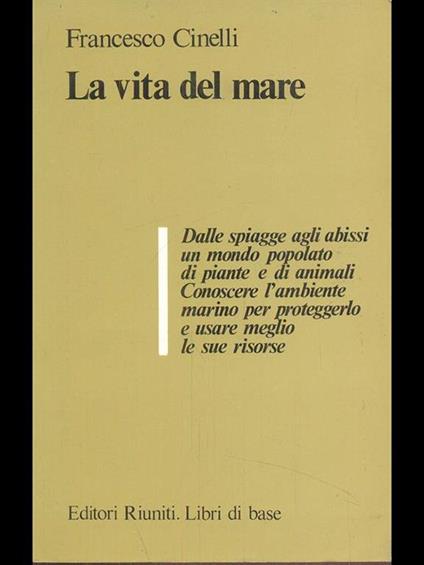 La vita del mare - Francesco Cinelli - copertina