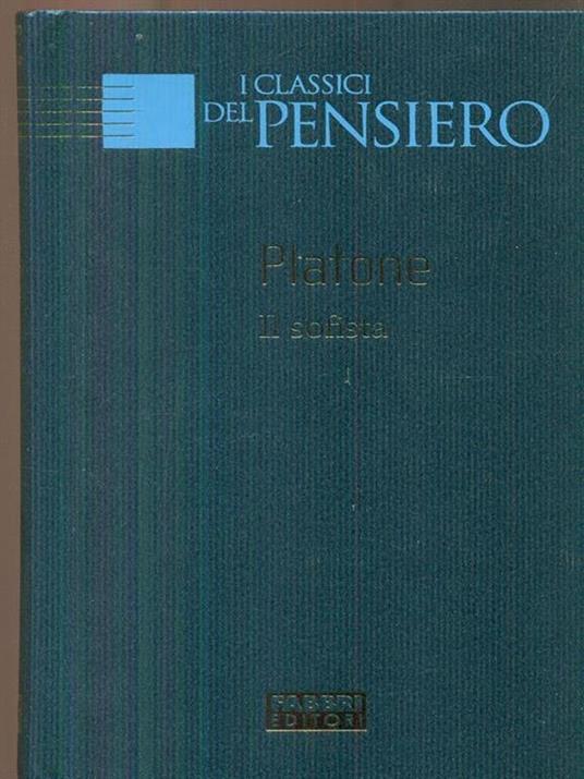 Sofista - Platone - copertina
