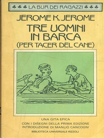 Tre uomini in barca - Jerome K. Jerome - copertina