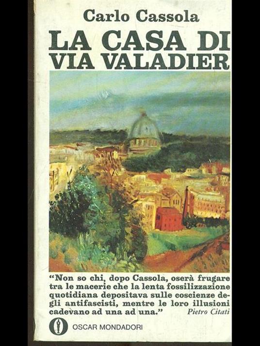 La casa di Via Valadier - Carlo Cassola - copertina