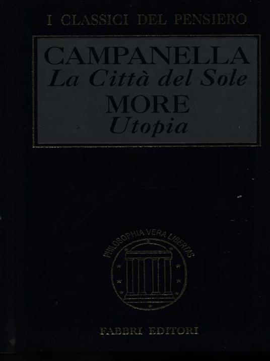 La città del sole-Civitas solis - Tommaso Campanella - copertina