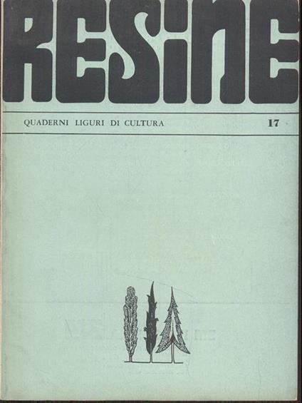 Resine-quaderni liguri di cultura n. 17 - copertina