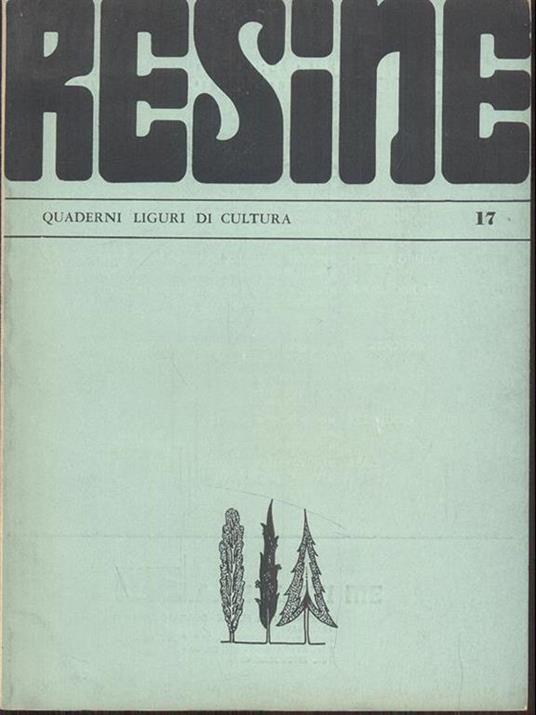 Resine-quaderni liguri di cultura n. 17 - copertina