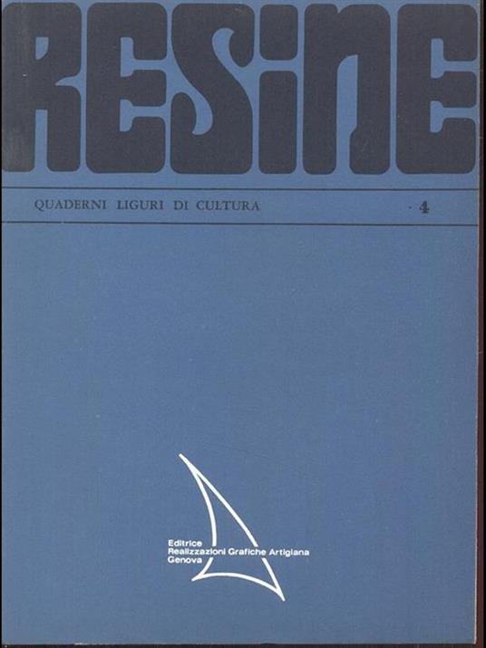 Resine-quaderni liguri di cultura n. 4 - copertina